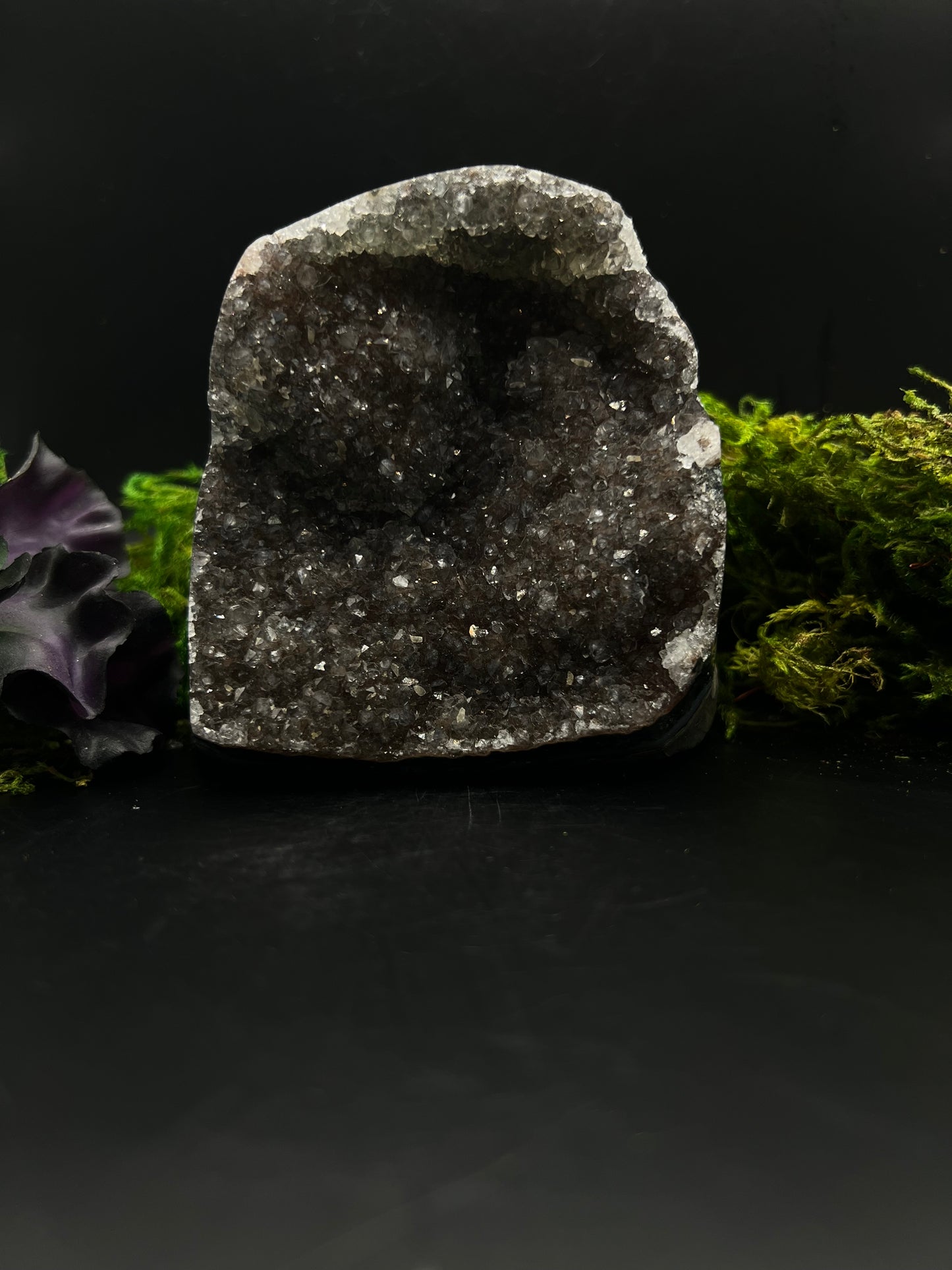 Black Amethyst Cut Base