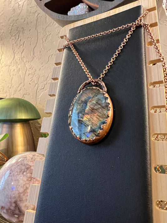 Electroformed Labradorite Necklace