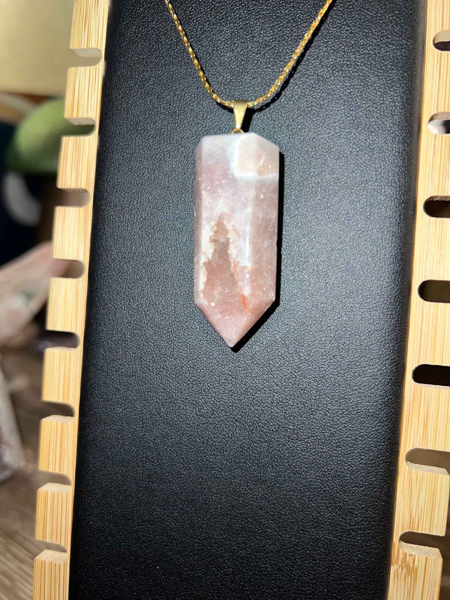 Pink Amethyst Point Pendant