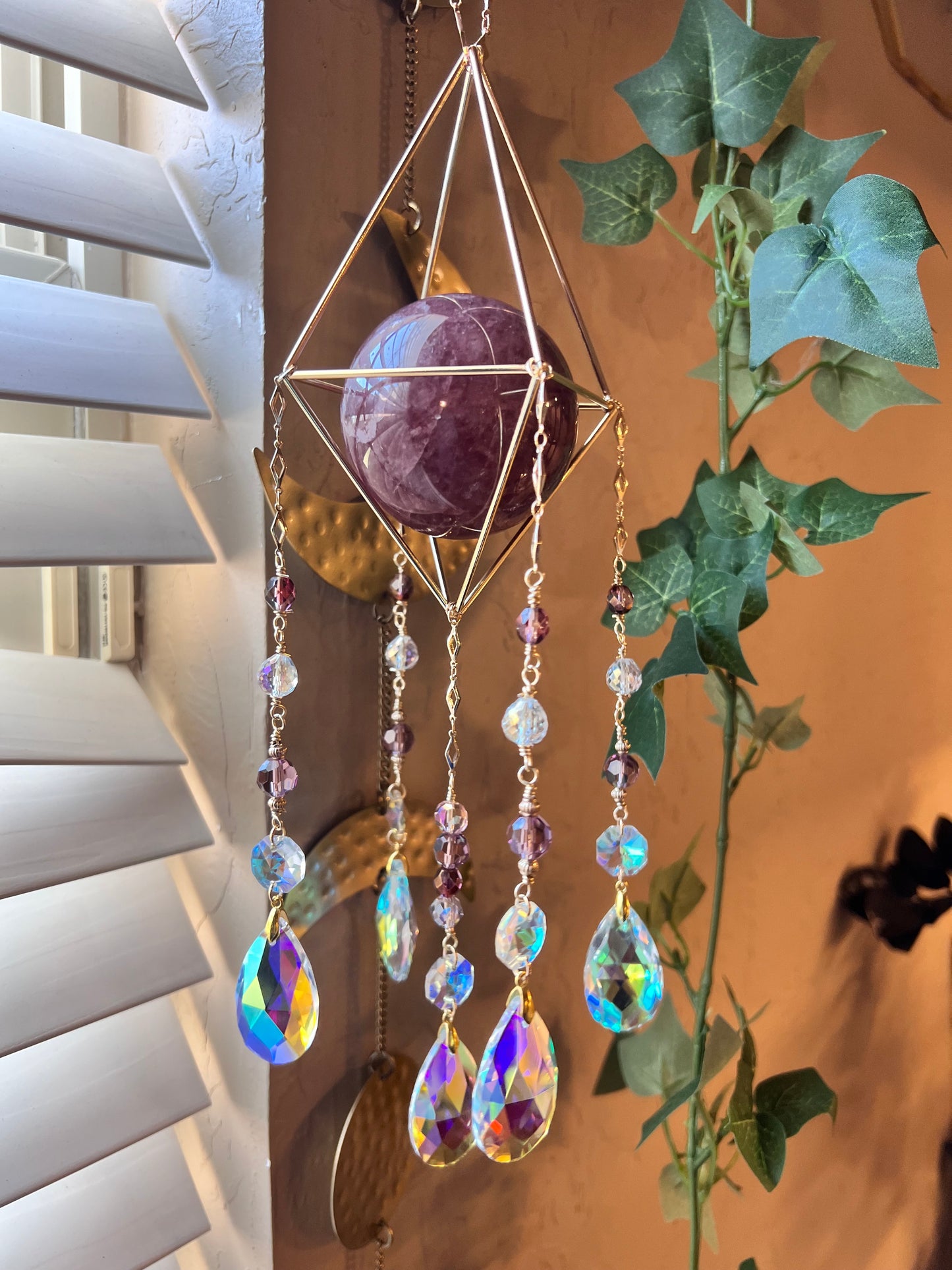 Strawberry Quartz Suncatcher