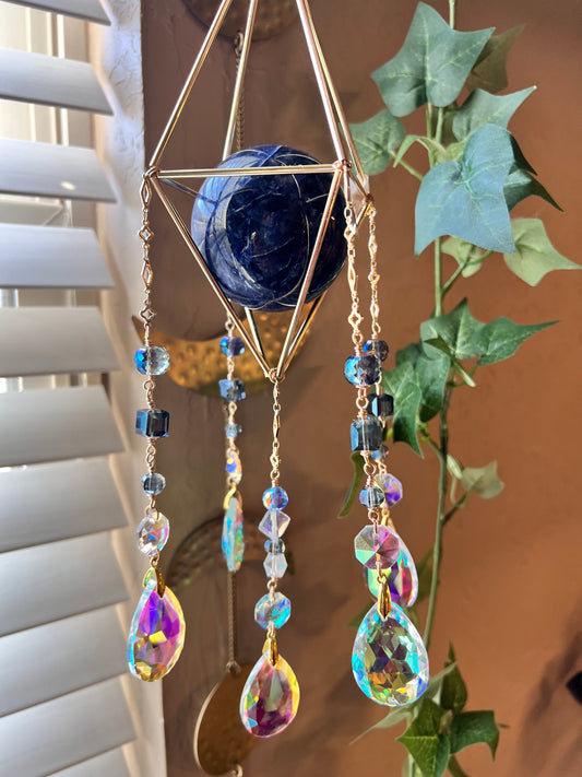 Sodalite Sphere Suncatcher