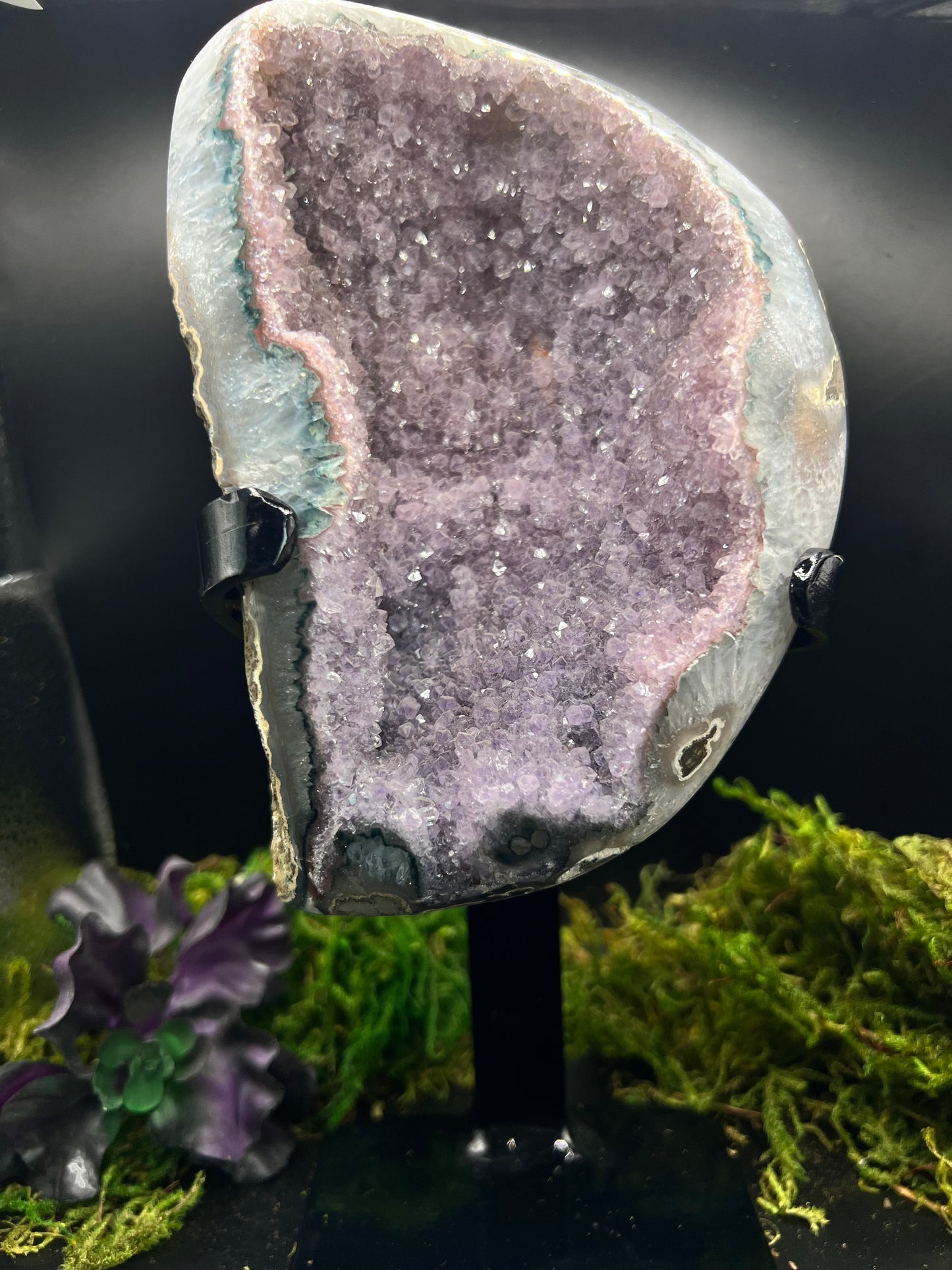 Polished Amethyst on Stand