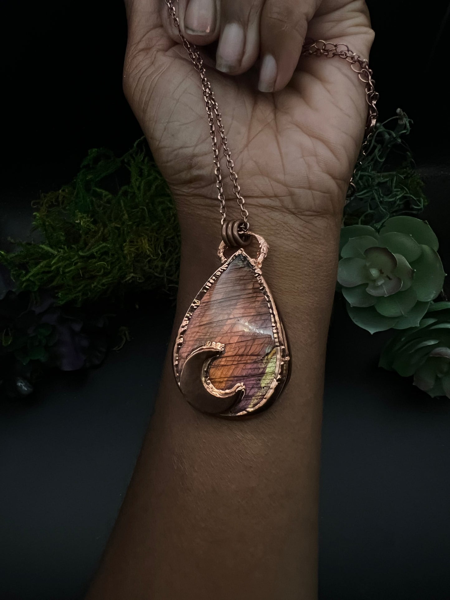 Orange Labradorite Talisman