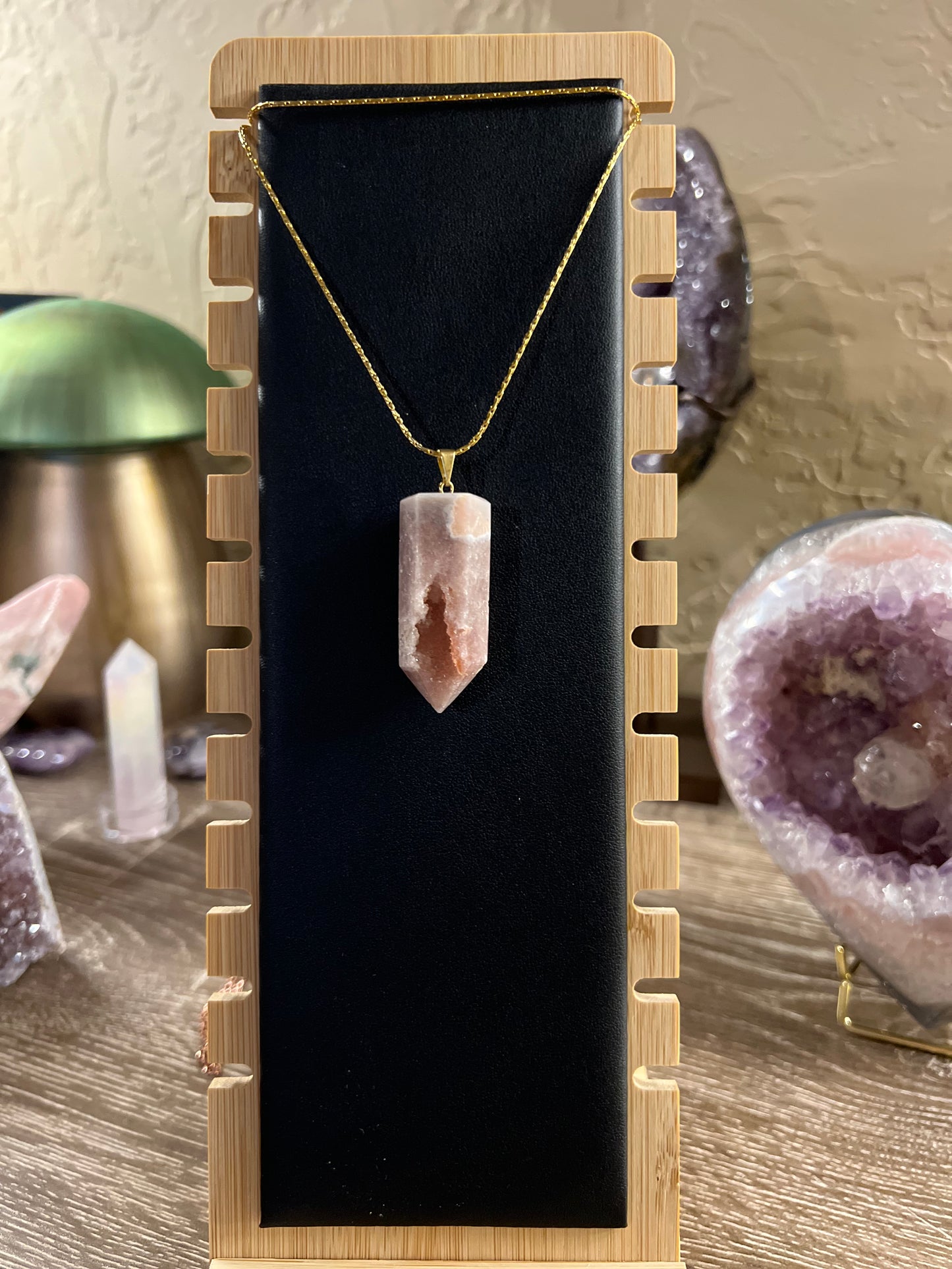 Pink Amethyst Point Pendant