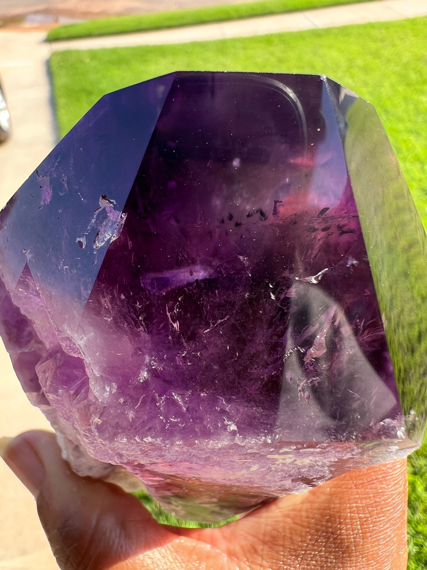 Semi Polished Amethyst Points