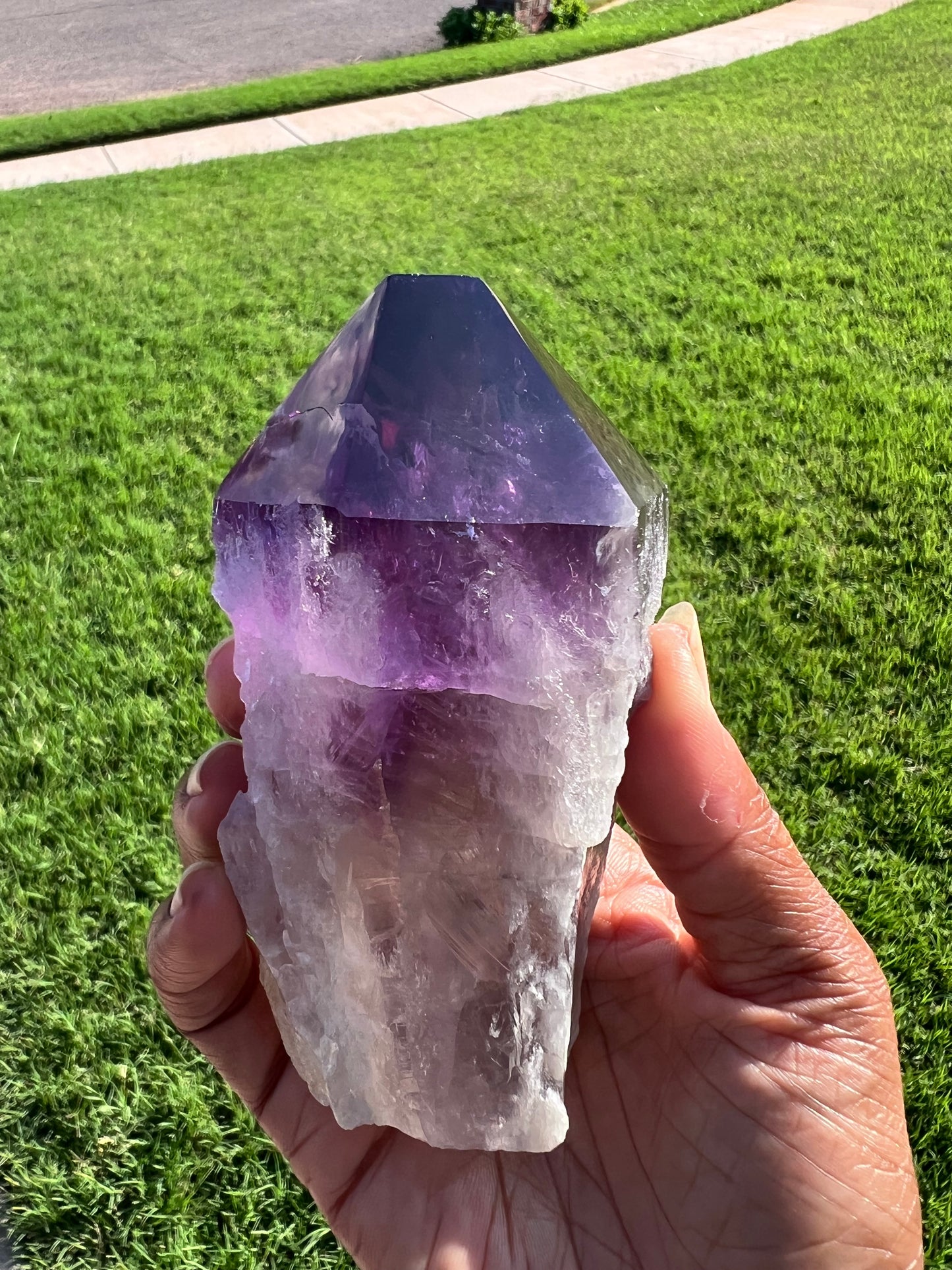 Semi Polished Amethyst Points